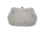 Bags By Debbie White Beaded Vintage Clutch