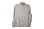 Croft & Barrow Peach Paisley Mock Neck Top | M