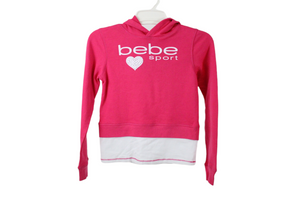 Bebe Girls Pink Hoodie | 10/12
