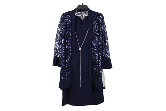 NEW R&M Navy Blue Sequin Dress | 12