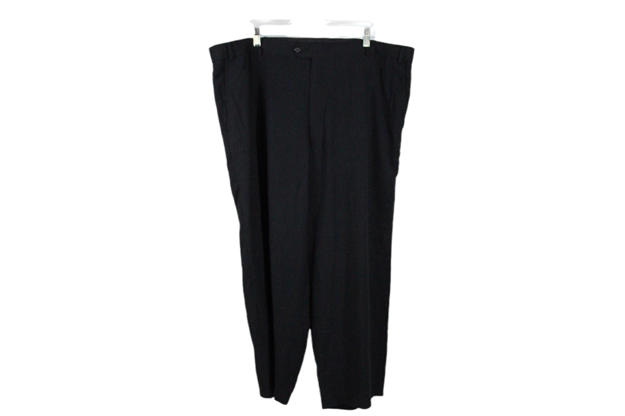 George Black Blue Pinstripe Pant | 44X30