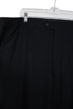 George Black Blue Pinstripe Pant | 44X30