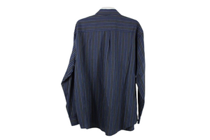 Van Heusen Blue Striped Shirt | XL 17-17 1/2