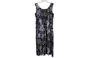 Blair Black Patterned Dress | L