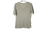 Faded Glory Green Gold Shimmer Striped Top | M