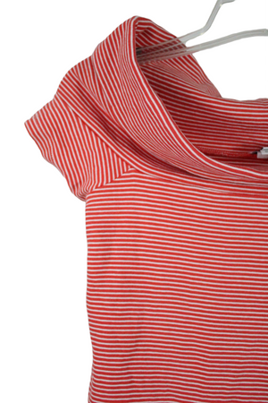 J.Crew Red Striped Off-The-Shoulder Top | XS
