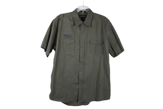 Beverly Hills Polo Club Green Cotton Shirt | XL