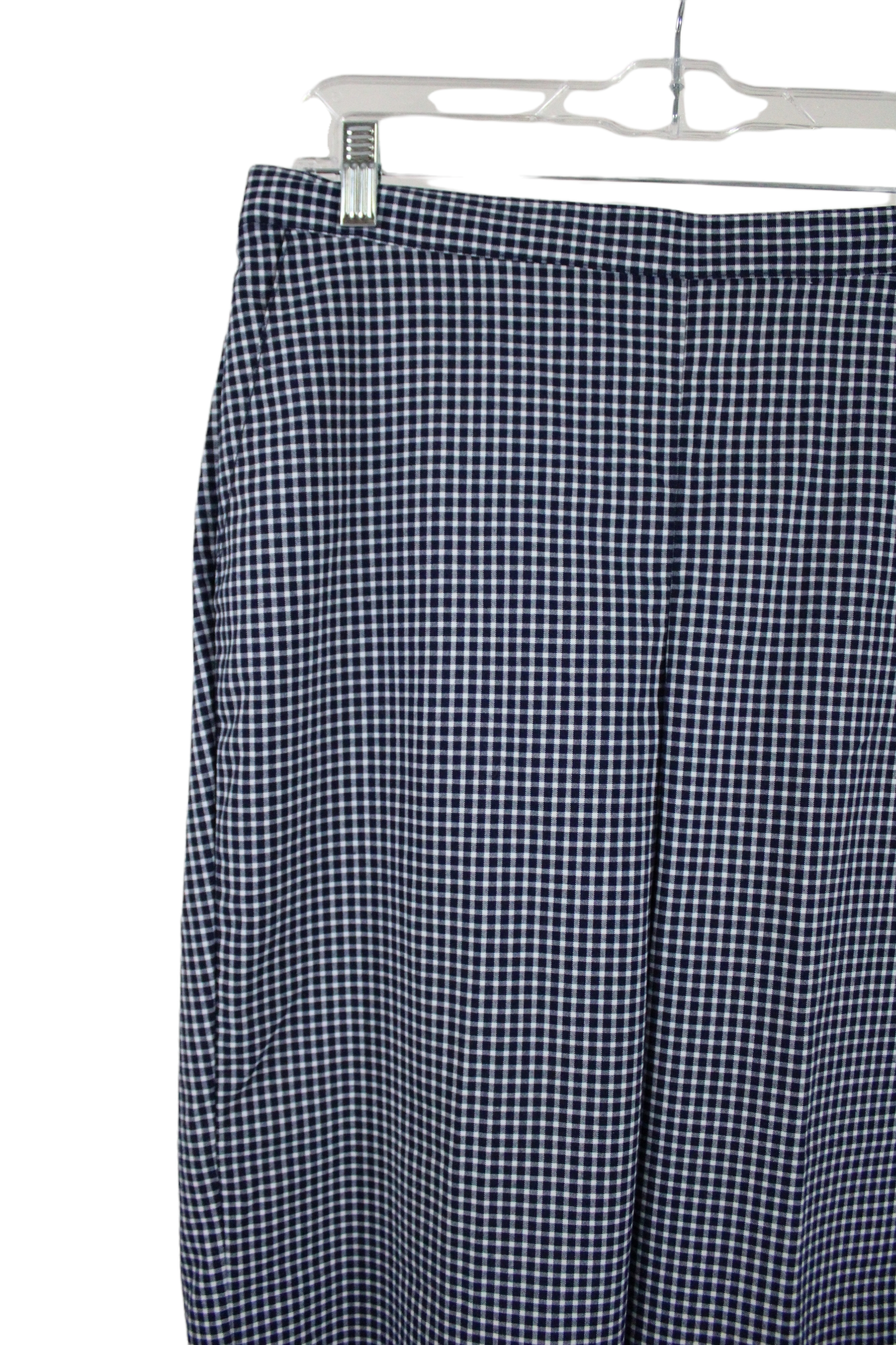 Alfred Dunner Blue Gingham Pant | 12 Petite