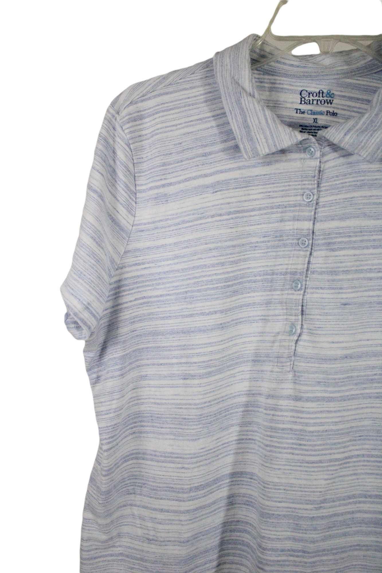 Croft & Barrow The Classic Polo Blue Shirt | XL