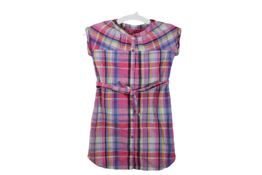 Gap Pink Plaid Dress | Youth S (8)