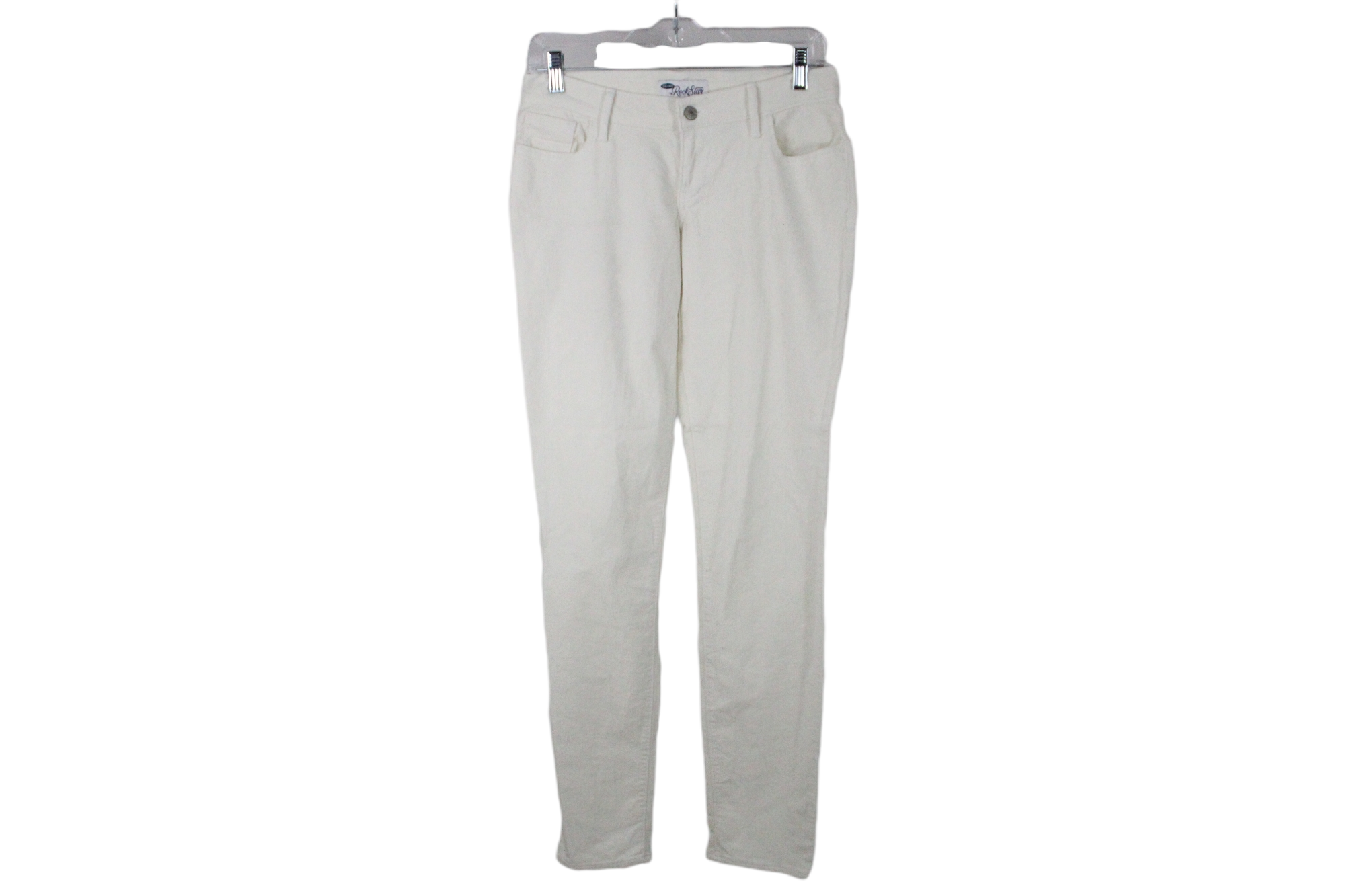 Old Navy Rockstar White Corduroy Pants | 6