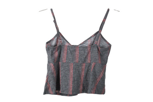 Mudd Gray Crop Tank | XS