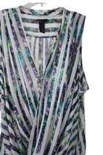 Lane Bryant Purple Striped Blouse | 28