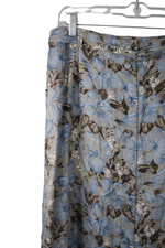 Sag Harbor Brown Floral Skirt | L