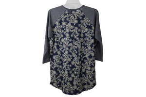 LuLaRoe Blue Baseball Tee | M