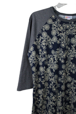 LuLaRoe Blue Baseball Tee | M