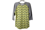 LuLaRoe Yellow Baseball Tee | L