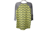 LuLaRoe Yellow Baseball Tee | L