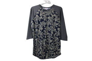 LuLaRoe Blue Baseball Tee | M