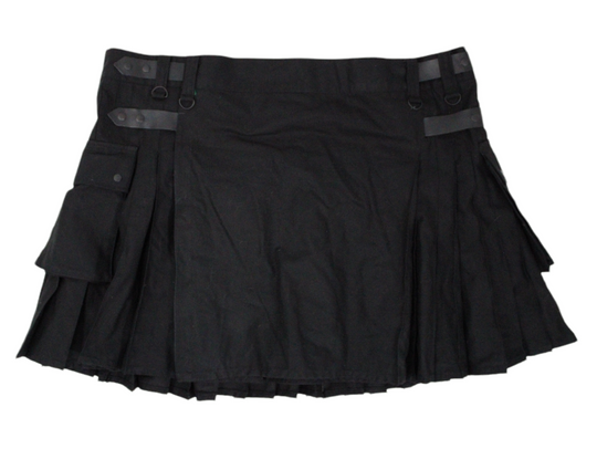 Black Men'sCargo Kilt | 58"