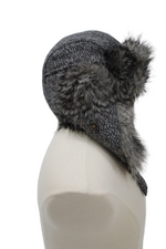 Bailey Wind Aviator Trapper Gray Mélange Wool Hat