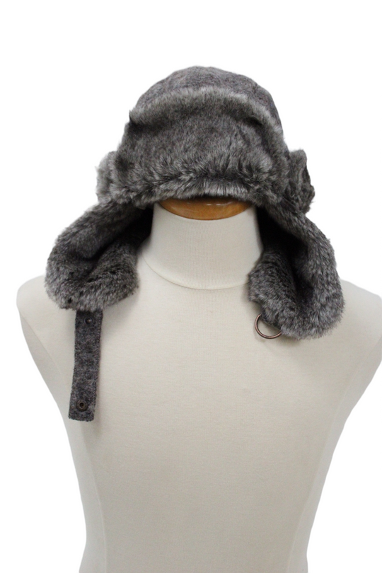 Bailey Gray Wool Trapper Hat