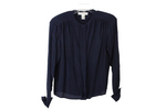 Vintage Jones New York Blue Silk Blouse | 10