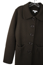 Dressbarn Brown Quilted Jacket | L