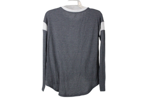 SO Gray Waffle Knit Cozy Top | S