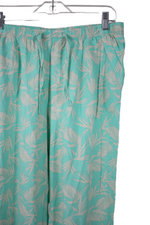 Carol Bay Blue Linen Capris | L