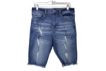 No Boundaries High Rise Long Denim Shorts | 15