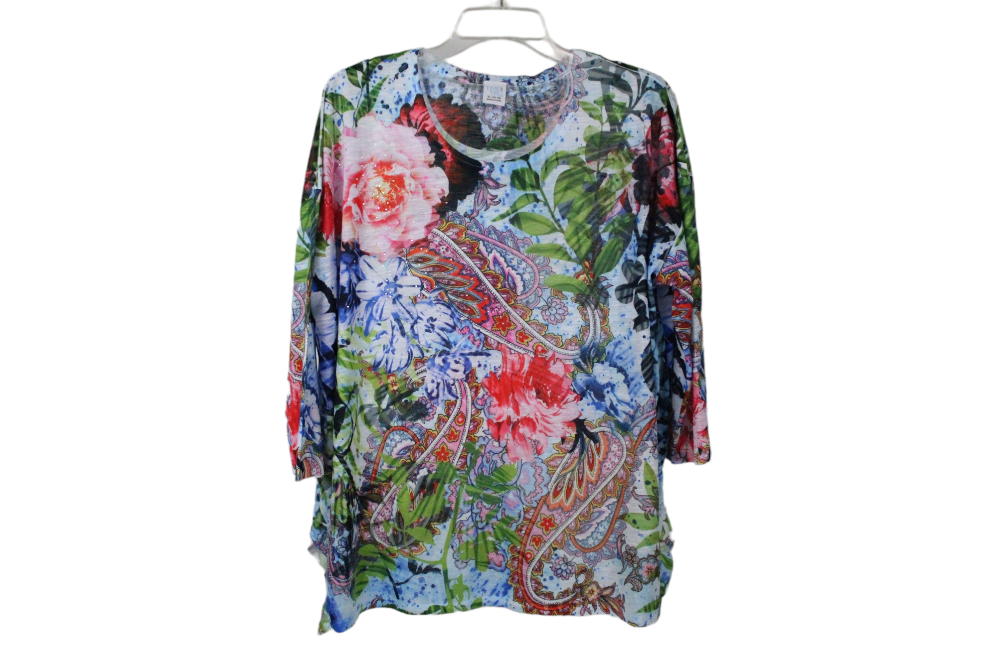Time And Tru Floral Top | XL