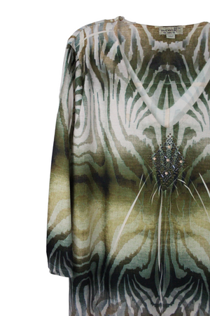 One World Green Tunic Top | 1X