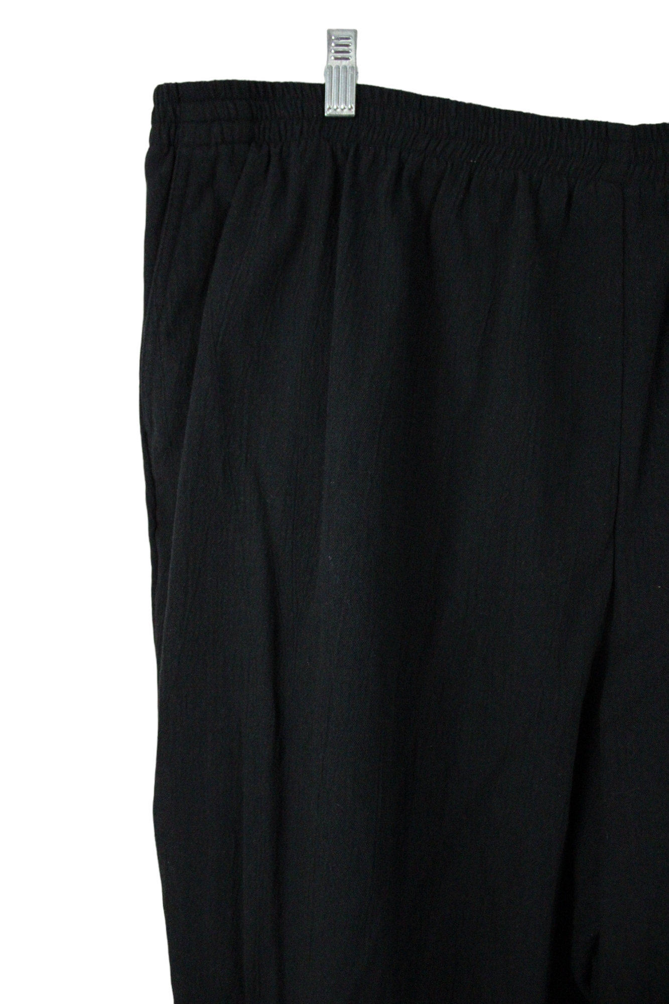 Vintage Only Necessities Black Cotton Blend Pants | 28WP