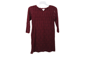 Cat & Jack Red Shimmer Knit Dress | 14/16