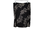 Nine & Company Black Floral Skirt | 1X