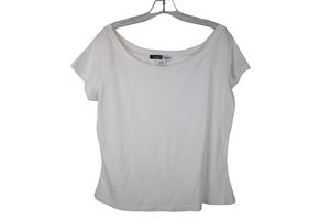 Vintage California Concepts White Maternity Off-The-Shoulder Top | XL