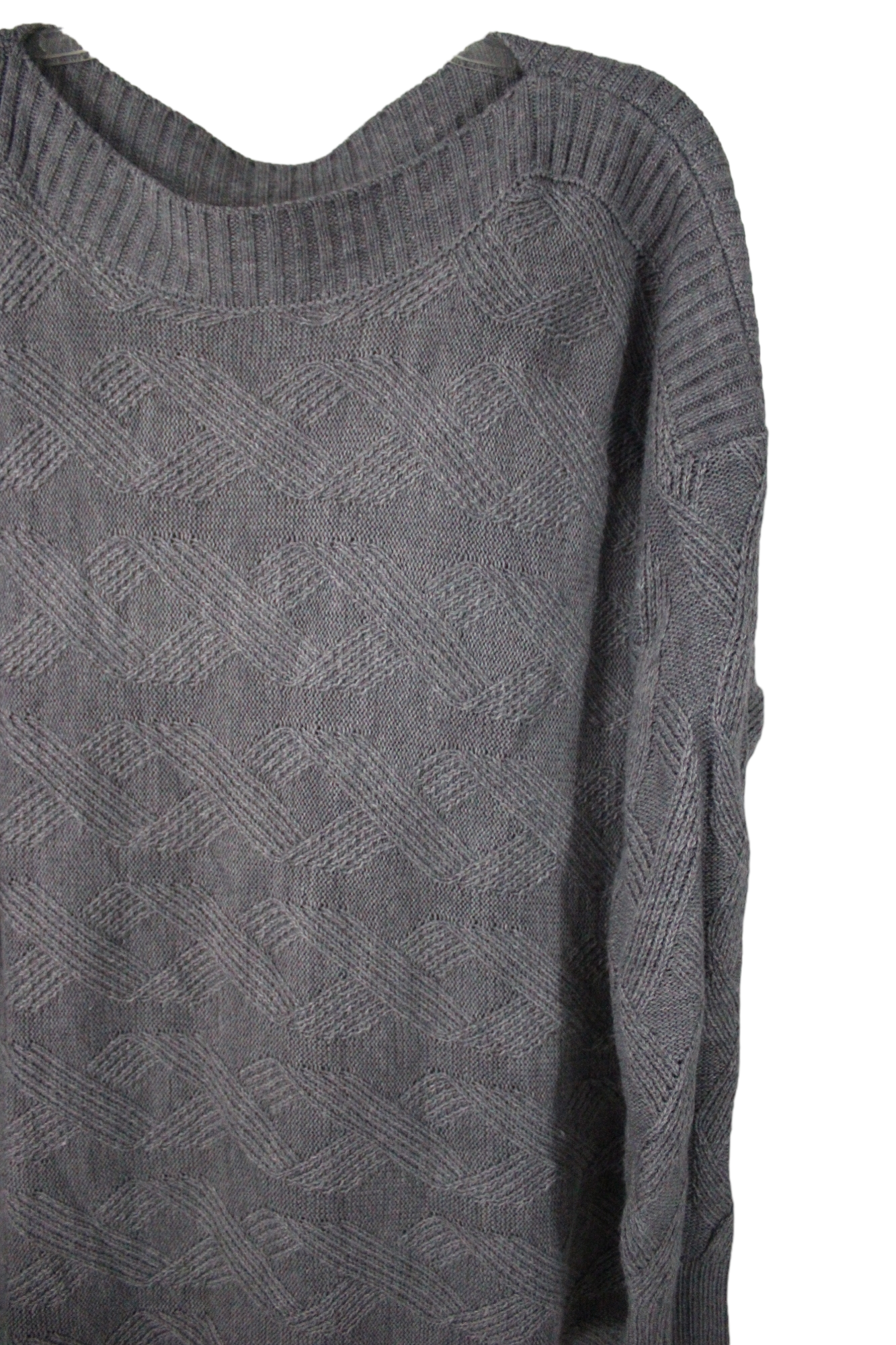 Lee Gray Knit Sweater | 1X