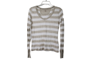 Gap Tan Striped Top | M