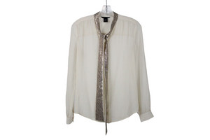 Moda International Cream Blouse | XS