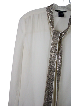 Moda International Cream Blouse | XS