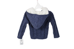 NEW Osh Kosh B'Gosh Wool Blend Blue Knit Sweater Hoodie | 24 MO
