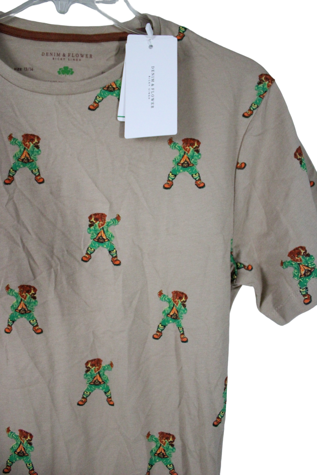 NEW Denim & Flower Dabbing Dog Tee | 13/14