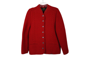 Giesswein Red Austrian Wool Coat | M/12
