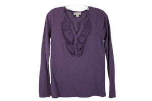 LOFT Purple Long Sleeved Shirt | S