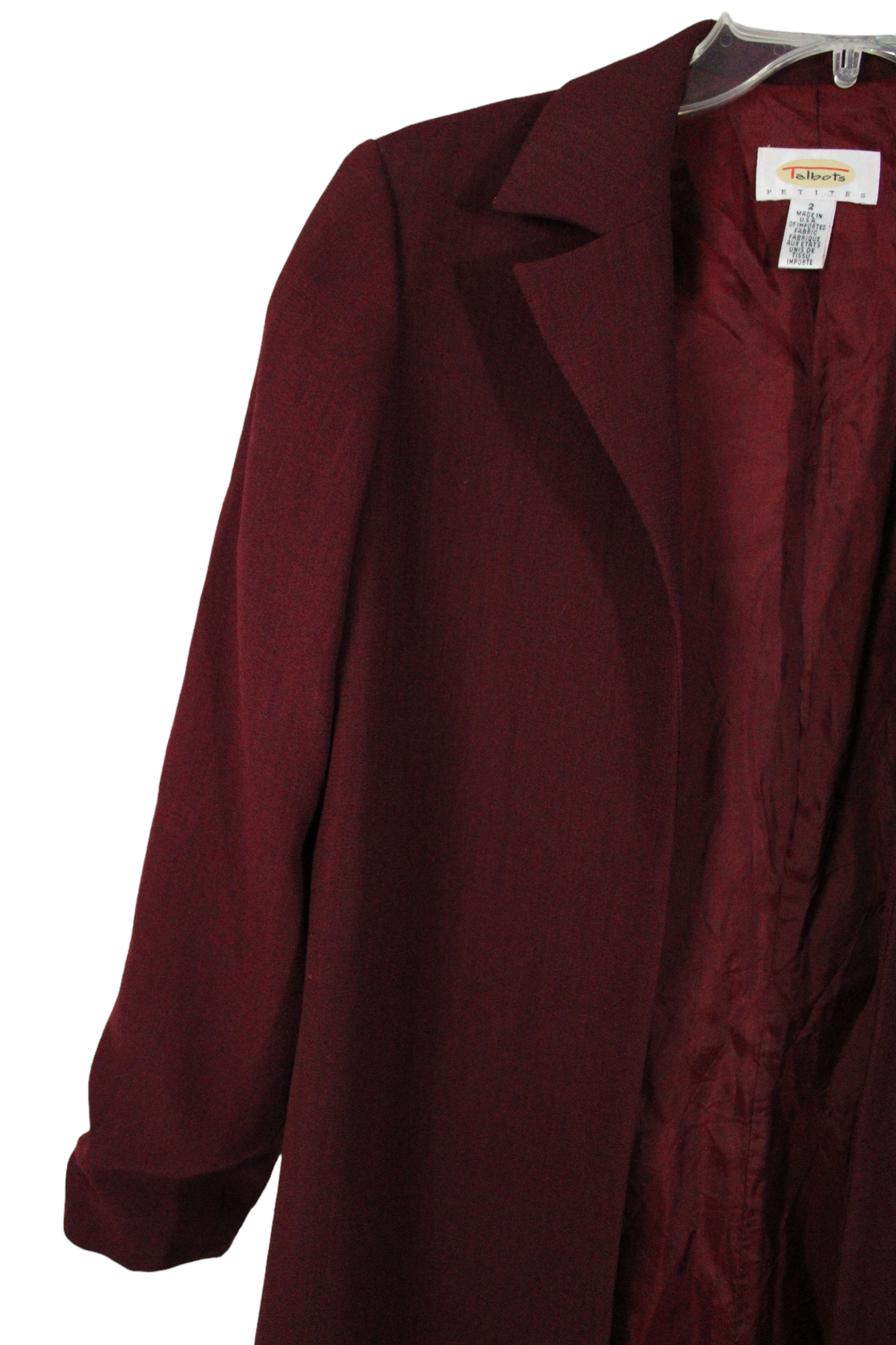 Talbots Red Long Cardigan Jacket | 2