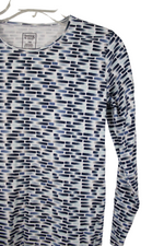 Hasting & Smith Blue Patterned Top | M Petite