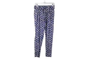 Old Navy Blue Green Patterned Taper Summer Pants | S