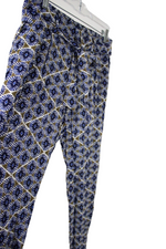Old Navy Blue Green Patterned Taper Summer Pants | S