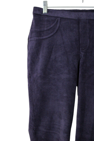 Style & Co. Purple Corduroy Stretch Pant | M